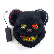 Load image into Gallery viewer, Gnarly Plush Black Bear Mask; Spooky Bear Mask; Costume Props Halloween
