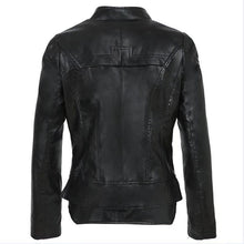 Load image into Gallery viewer, Women&#39;s Gothic Black Faux Leather Jacket; Size S to 3XL
