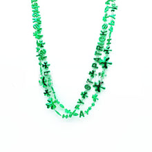 Load image into Gallery viewer, 1pcs Irish Festival Green Shamrock Ball Bead Necklace St Patrick&#39;s Carnival Bead Chain

