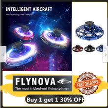 Load image into Gallery viewer, Flynova Athletic antistress hand mini flying toy Gyro rotator drone UFO led fidget finger spinner Rotary child christmas gift

