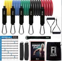 Load image into Gallery viewer, 17-Piece Set 150 Lbs Chest Expander Latex Home Training Elastic Band Resistance Bands gym equipment for home bodybuilding
