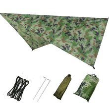 Load image into Gallery viewer, Outdoor Supplies Multifunctional Triangular Canopy Waterproof Rain Proof Sunscreen Tent Camping Supplies Beach Sunshade Cloth
