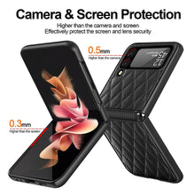 Load image into Gallery viewer, Suitable For Samsung Z Flip3 Mobile Phone Shell Creative Shell Film Element Leather Z Flip3 Folding Protective Cover
