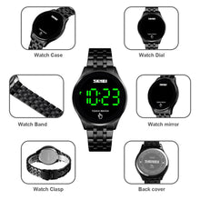 Load image into Gallery viewer, SKMEI  1579 Top Brand Men&#39;s Watch Clock LED Touch Screen Man Digital Watches 30M Waterproof Male Wristwatch Relojes Para Hombre
