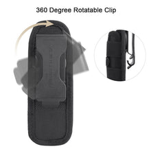 Load image into Gallery viewer, Outdoor Flashlight Pouch Holster 360 Degree Rotatable Clip Torch Cover for Belt Flashlight Holder Hunting Accessories
