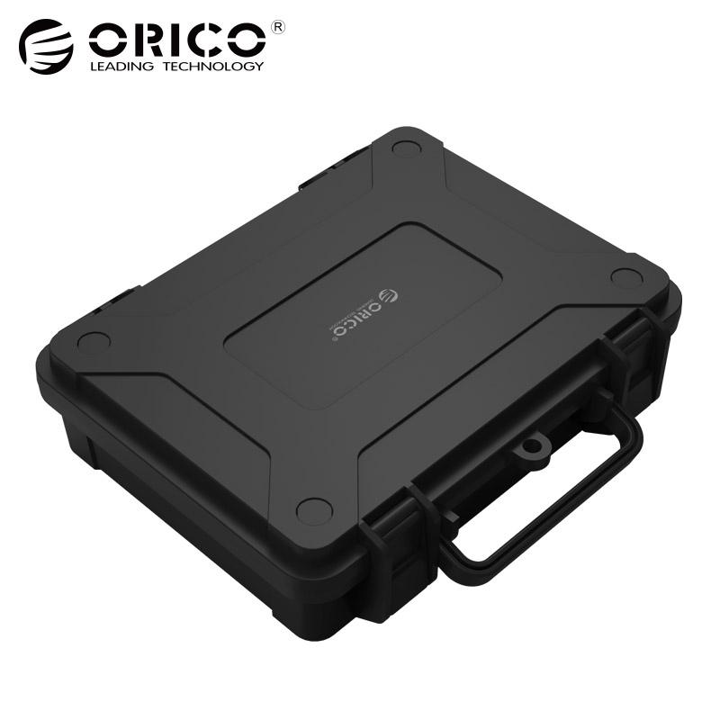 ORICO HDD Protection Box ABS HDD Storage Case Waterproof Shockproof Case Cover for 3.5 Inch HDD with Safety Lock