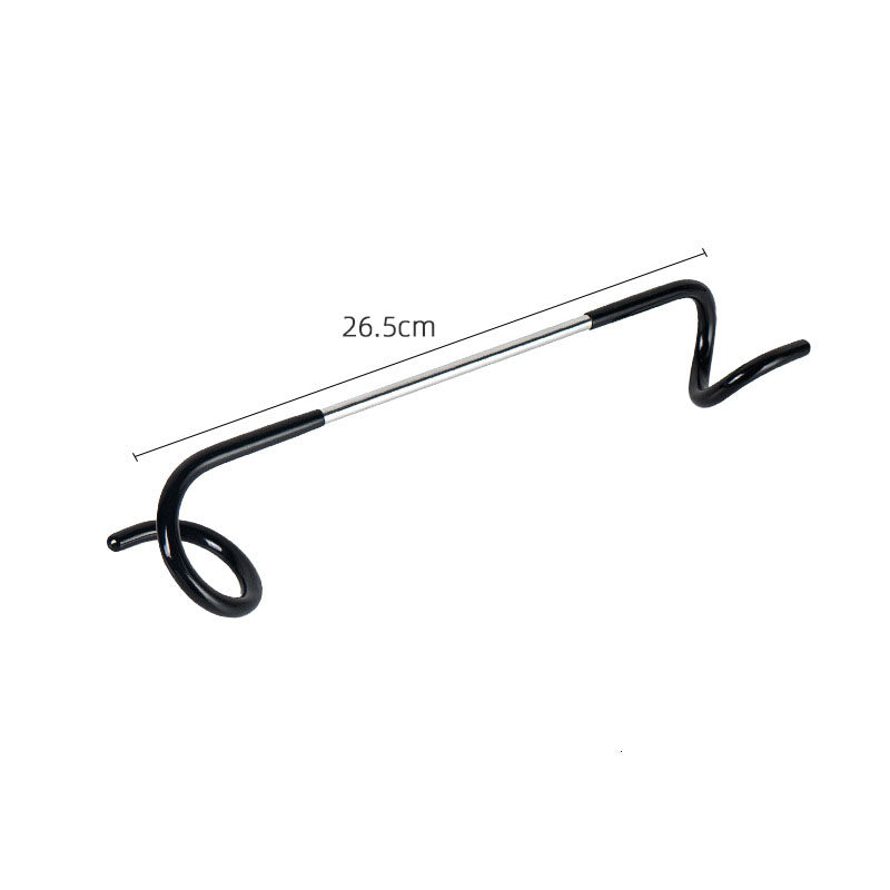 Outdoor Camping Tent Lamp Hook Bold Multi-Function Gas Lamp Hook S-Type Spiral Hook Double Pig Tail Hanger