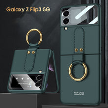 Load image into Gallery viewer, The New Model Is Suitable For Samsung Galaxy Z Flip3 Mobile Phone Shell Ring Folding Creative Ultra Thin Shell Film One
