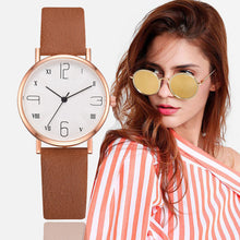 Load image into Gallery viewer, Women Watches Luxury Brand Fashion Leather Strap Round Dial Digital Watch Ladies Quartz Wristwatches Clock Girl Montre Femme 533
