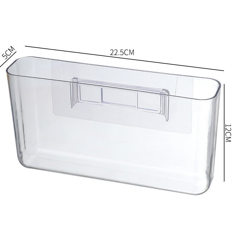 Punch-Free Wall Rack Dormitory Bedside Mobile Phone Storage Box Dormitory Transparent Storage Rack Wall-Mounted Storage Box