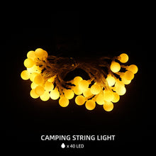 Load image into Gallery viewer, Outdoor Camping LED Small String Lights Canopy Tent Lights Waterproof Warm Light Atmosphere Lights Camping Lights String Party Decoration Lights
