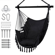 Load image into Gallery viewer, 3 Folding Reinforced Iron Pipe Outdoor Hammock Anti Rollover Swing Chair In Bedroom
