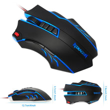Load image into Gallery viewer, Redragon Gaming Mouse PC 24000 DPI 9 programmble buttons ergonomic design high-speed USB Wired for Desktop
