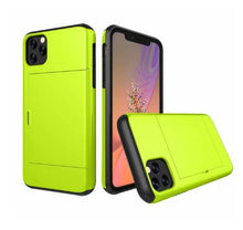 Load image into Gallery viewer, For iPhone 11 Pro Max XS X XR Case Slide Armor Wallet Card Slots Holder Cover For IPhone 7 8 6 6s Plus 5 5s TPU Shockproof Shell

