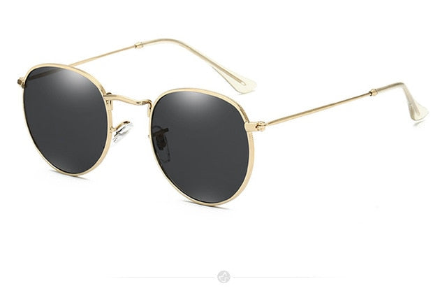Luxury brand  3447 Round Metal Style Mirror  Sunglasses Men Women Vintage Retro Brand Design Sun Glasses Oculos