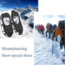 Load image into Gallery viewer, 24 Tooth Ice Gripper Spike for Shoes Outdoor Anti Slip Climbing Snow Spikes Crampons Cleats Chain Claws Grips Boots Cover
