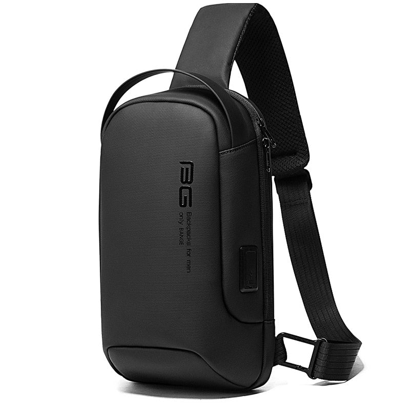 BANGE New Multifunction Crossbody Bag Shoulder Messenger Bags Male Waterproof Short Trip Chest Bag Pack for Men