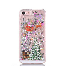 Load image into Gallery viewer, Christmas Phone Case For iPhone 6s 6 7 8 Plus 11Pro XS MAX XR Luxury Glitter Bling Cover for iPhone XS 11 Pro MAX X CASE
