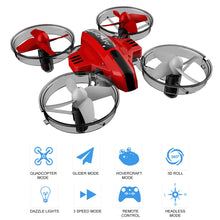 Load image into Gallery viewer, L6082 RC Drone Airplane Hovercraft 3 in 1 Quadcopter Headless Mode Glider Airship 2.4G Multi-functional RC Boat Remote Kids Toys
