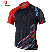 Load image into Gallery viewer, X-TIGER 2020 Summer Cycling Jersey Breathable MTB Bike Clothes Short Sleeve Mountain Bicycle Clothing Cycling Uniform For Men
