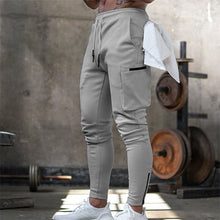 Load image into Gallery viewer, Mens Jogger Sweatpants Man Gyms Workout Fitness Cotton Trousers Male Casual Fashion Skinny Track Pants Zipper design Pants
