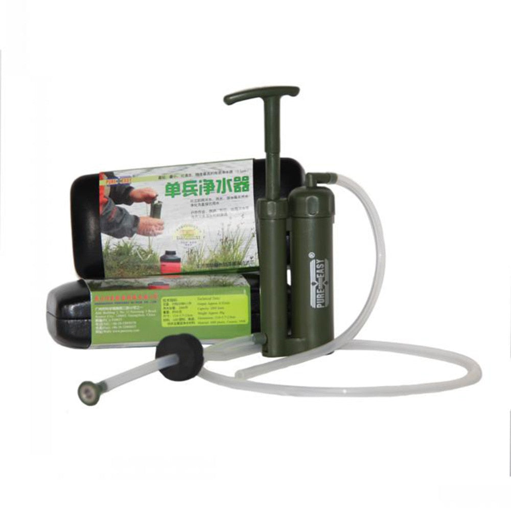 Portable Outdoor Hiking Camping Water Filter Purifier; Outdoor Emergency Survival Purifier Drop shipping