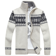Load image into Gallery viewer, Men&#39;s Sweater Coat Jacket; Zipper Knitted Thick, Warm Cardigan
