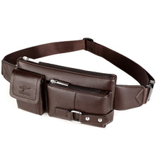 Load image into Gallery viewer, Waist Bag Men Leather Fanny Pack Chest Bag Male Casual Belt Bags Sling Crossbody Bum Bag Belly Waist Packs Heuptas
