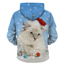 Load image into Gallery viewer, Unisex Men Women Christmas Ugly Cat Funny Snowman Christmas sweater Pockets  Funny Christmas Party
