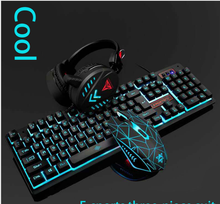 Load image into Gallery viewer, VX7 Waterproof LED Keyboard Mouse Headset Gaming set
