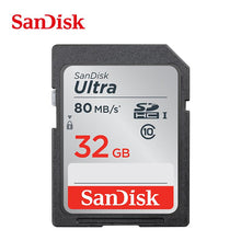 Load image into Gallery viewer, Sandisk Ultra 80MB/s SD card Class10 16gb 32gb 64gb 128GB Original TF/memory card flash stick for camera
