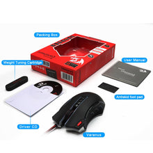 Load image into Gallery viewer, Redragon Gaming Mouse PC 24000 DPI 9 programmble buttons ergonomic design high-speed USB Wired for Desktop
