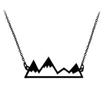 Load image into Gallery viewer, Mountain Top Necklace Snowy Mountain Necklace Dainty Hiking Nature Outdoor Jewelry Mountain Climbing Gifts
