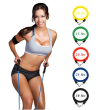 Load image into Gallery viewer, 11PCS Resistance Band Set Exercise; Handle Door Anchor Straps for Fitness
