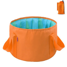 Load image into Gallery viewer, Multi-Purpose Outdoor Travel Portable Folding Bucket Foot Bucket Washbasin Camping Bucket Enlarged
