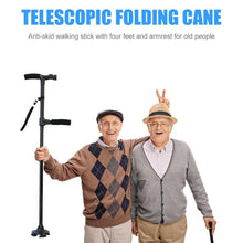 Load image into Gallery viewer, Telescopic Hurry Trusty Folding Cane;  LED Lighting
