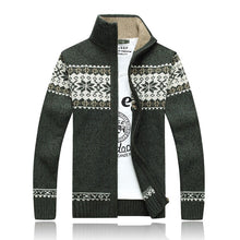 Load image into Gallery viewer, Men&#39;s Sweater Coat Jacket; Zipper Knitted Thick, Warm Cardigan
