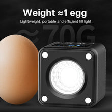 Load image into Gallery viewer, Ulanzi L2 RGB COB Video Light Stepless Dimmable LED Lamp for GoPro DSLR Camera With Led Display Magnetic Mini Vlog Fill Light
