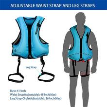 Load image into Gallery viewer, Adult Inflatable Swim Life Vest Jacket Snorkeling Floating Device Swimming Drifting Surfing Survival Water Sports Life Saving
