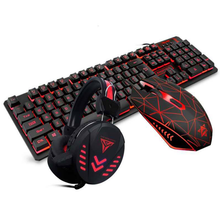 Load image into Gallery viewer, VX7 Waterproof LED Keyboard Mouse Headset Gaming set
