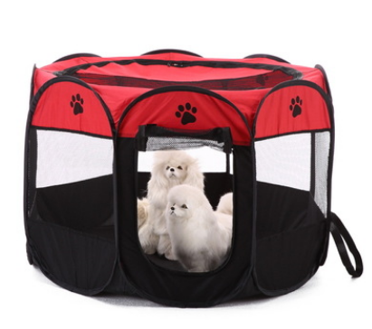 8-side Foldable Pet tent Dog House Cage Dog Cat Tent Playpen Puppy Kennel Easy Operation Octagonal Fence