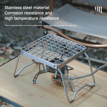 Load image into Gallery viewer, Outdoor Stove Foldable Bracket Grid Baking Pan Holder
