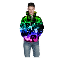 Load image into Gallery viewer, Star Forest Street Trendy Digital Print; Long Sleeve Pullover
