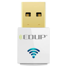 Load image into Gallery viewer, EDUP mini 5ghz adapter 600mbps 802.11ac wifi receiver Dual Band USB Ethernet Adapter Network Card for Computer PC
