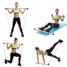 Load image into Gallery viewer, Pilates Exercise Stick Toning Bar Fitness Home Yoga Gym Body Workout Body Abdominal Resistance Bands Rope Puller
