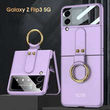 Load image into Gallery viewer, The New Model Is Suitable For Samsung Galaxy Z Flip3 Mobile Phone Shell Ring Folding Creative Ultra Thin Shell Film One
