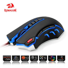 Load image into Gallery viewer, Redragon Gaming Mouse PC 24000 DPI 9 programmble buttons ergonomic design high-speed USB Wired for Desktop
