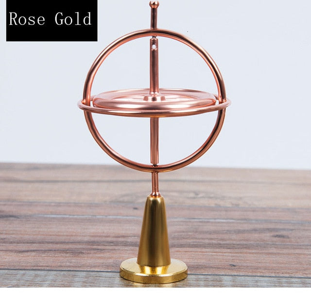 Creative Scientific Educational Metal Finger Gyroscope Gyro Top Pressure Relieve Classic Toy Traditional Learning Toy For Kids