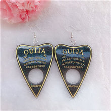 Load image into Gallery viewer, 1Pair Women Drop Earrings  Ouija Board  Flatback Glitter Dangle Jewelry
