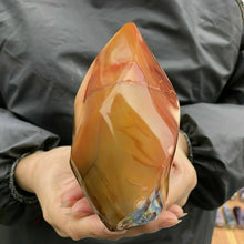 Load image into Gallery viewer, 80-550g Natural Carnelian Jasper Flame Quartz Crystal; 80-550g Wand Specimen Point
